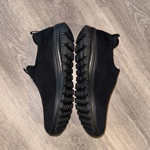 Skechers Women's Black Slip-On Sneakers - Picture 6 of 9